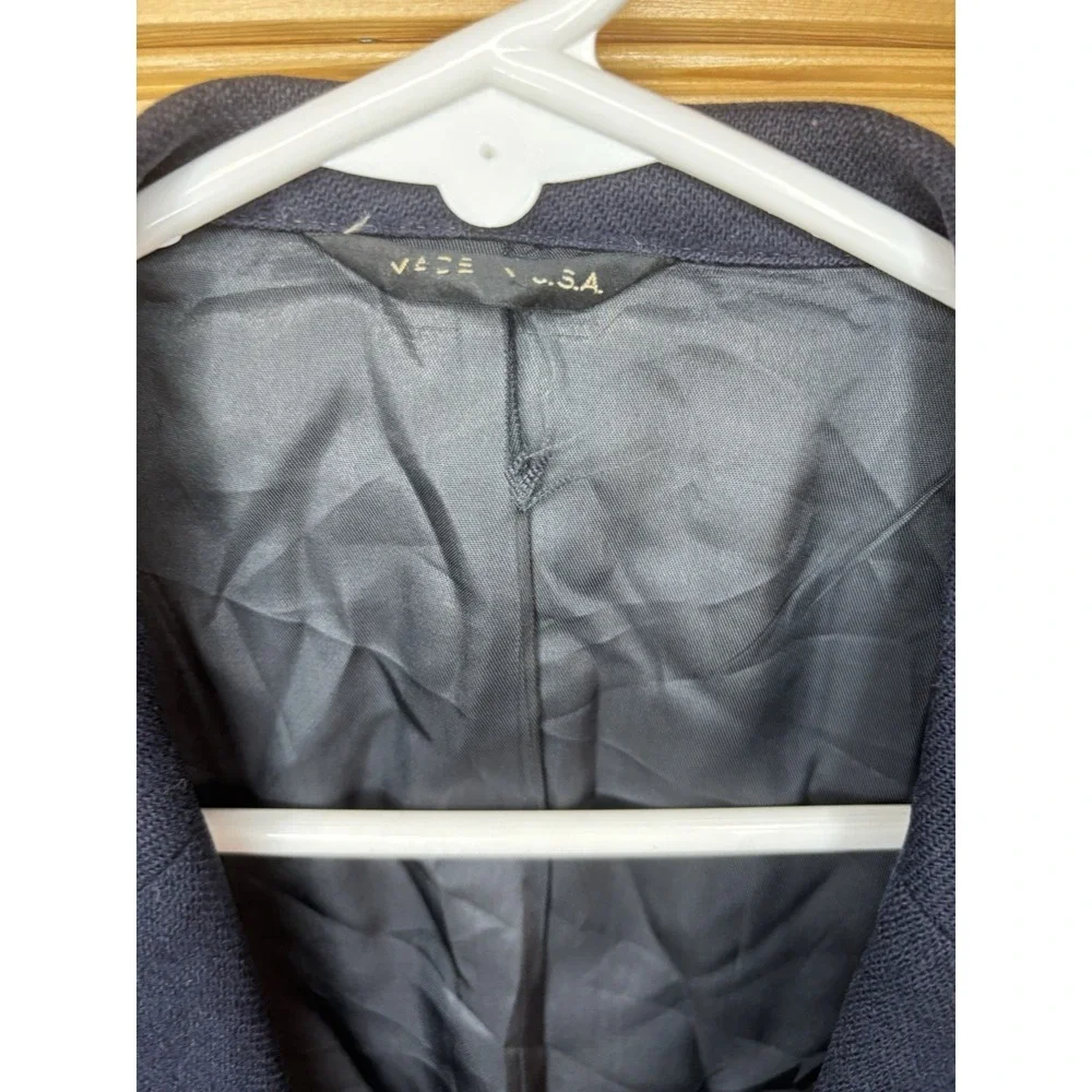 Vintage Polo‎ University Club Blazer 42 Blazer Navy Blue Wool Gold Button USA
